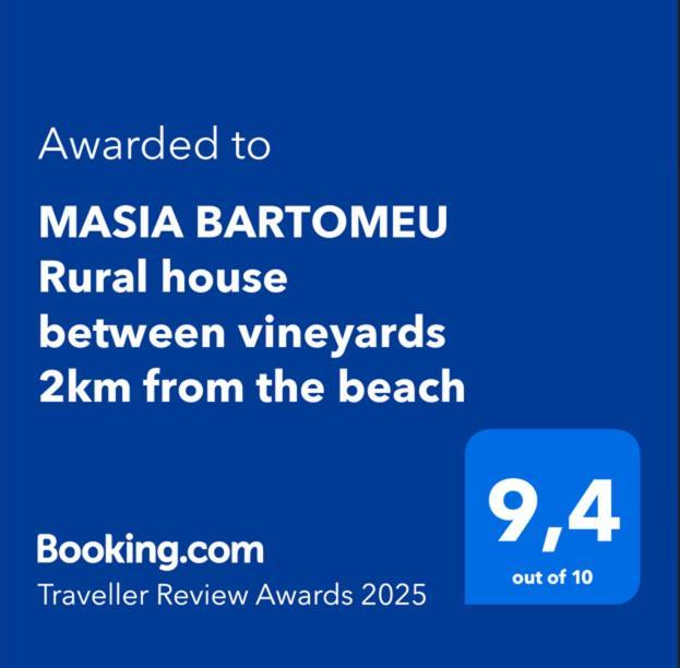 Masia Bartomeu Rural House Between Vineyards 2Km From The Beach El Vendrell Luaran gambar